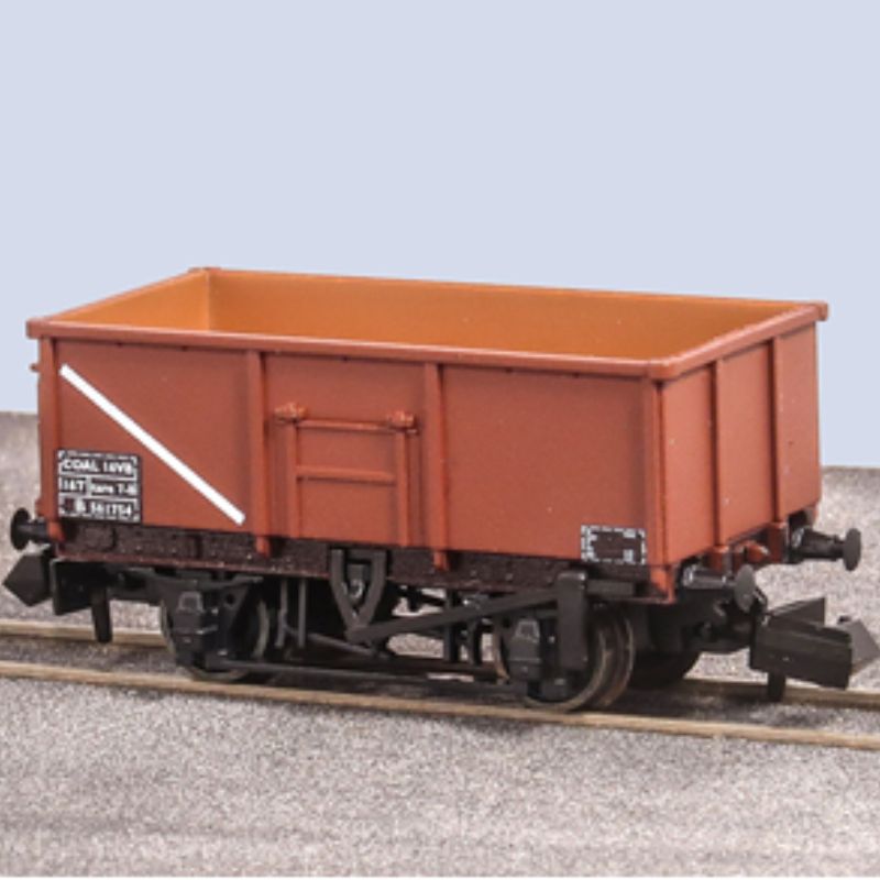 PECO N Gauge BR 16t Mineral Wagon, Coal 16VB, vacuum fitted in bauxite